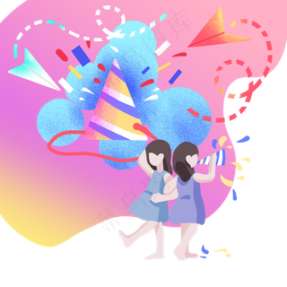 儿童节卡通装扮