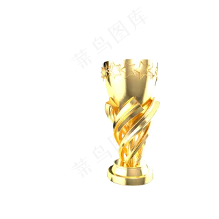 金色高清团队个人奖杯,免抠元素