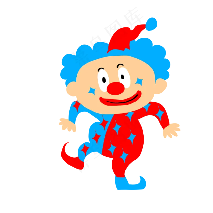 愚人节活跃的小丑,免抠元素(2000X2000(DPI:300))psd模版下载