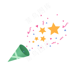 手绘节日促销彩带下载,免抠元素