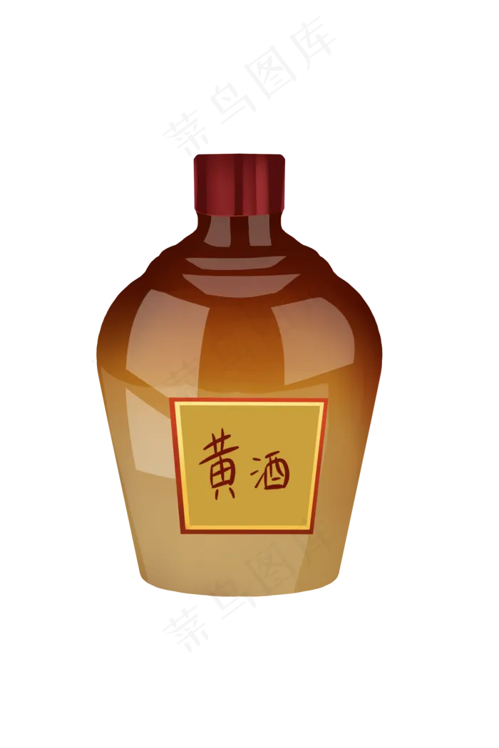 端午节黄酒手绘装饰图(2000X3000(DPI:300))psd模版下载