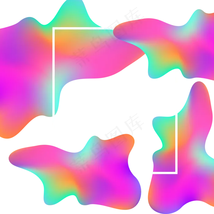 618彩色流体渐变618炫彩流(2000X2000(DPI:300))psd模版下载