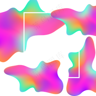 618彩色流体渐变618炫彩流