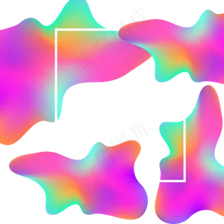 618彩色流体渐变618炫彩流