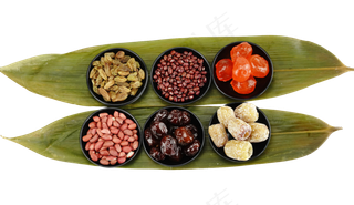 端午节粽子食材蜜枣粽叶