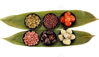 端午节粽子食材蜜枣粽叶