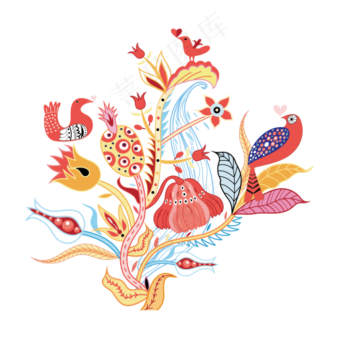 彩色时尚底纹下载,免抠元素