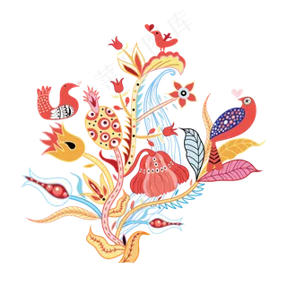 彩色时尚底纹下载,免抠元素