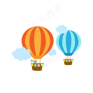 热气球素材,免抠元素