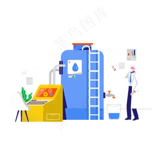 扁平化化学实验矢量图片,免抠元素 扁平化化学实验矢量图片,免抠元素