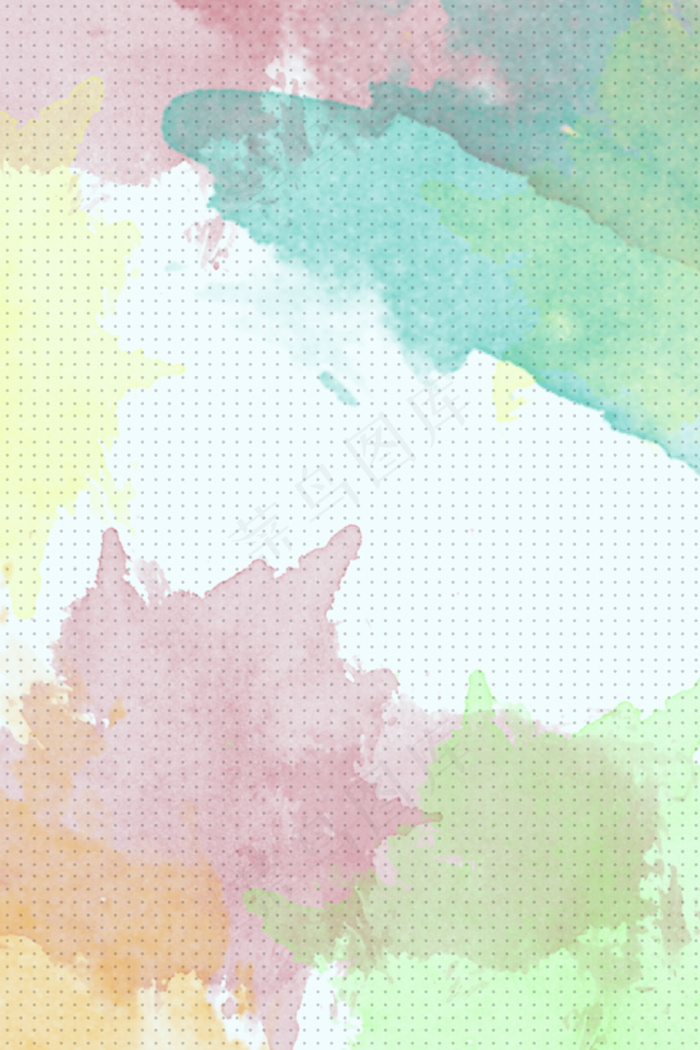 简约清新文艺水彩背景海报