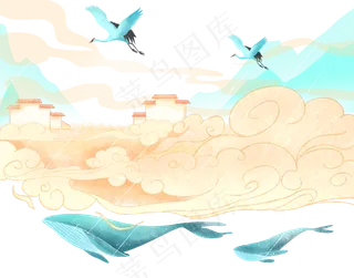 春天雨水节气,免抠元素