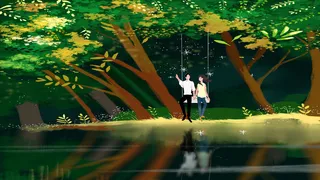 情侣情人节白色情人节春天春季春游踏青