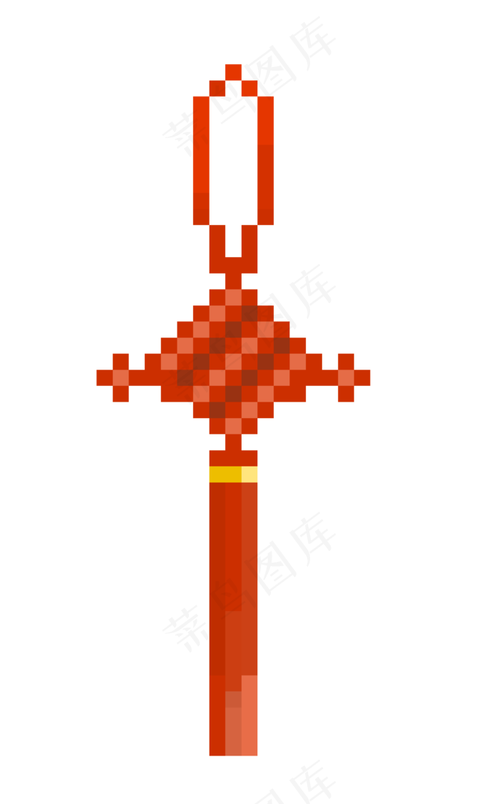 中国结像素画,免抠元素