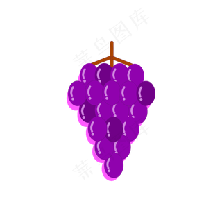 3D风水果植物葡萄串