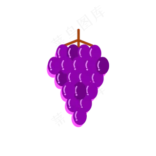 3D风水果植物葡萄串