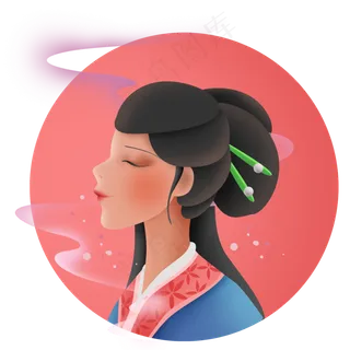 古代少女侧脸 古代少女侧脸