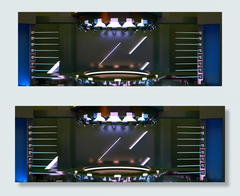 c4d数码电子展台科幻