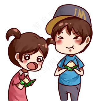 端午节吃粽子贴图