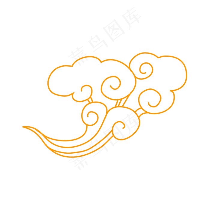 祥云中式古风(2000X2000(DPI:300))ai矢量模版下载