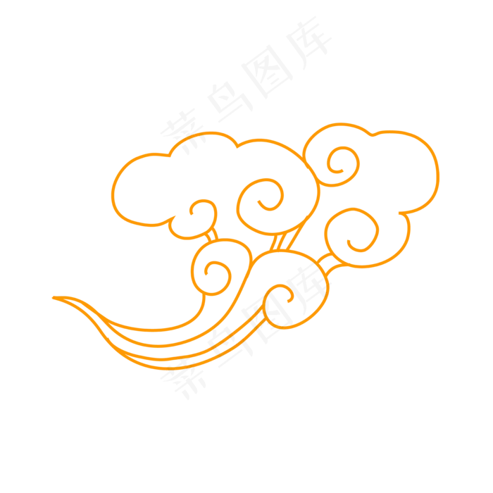 祥云中式古风(2000X2000(DPI:300))ai矢量模版下载