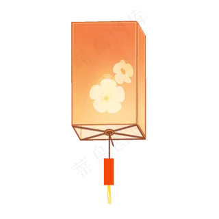 手绘中国风宫灯系列桃花源