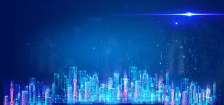 科技城市建筑发光蓝色光效数字底纹发布会b