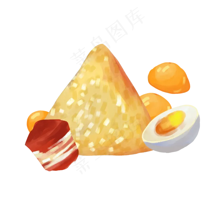 咸鸭蛋粽子馅料(2000X2000(DPI:300))psd模版下载