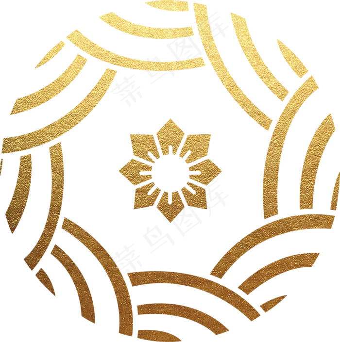 贴金中国装饰花图案(1953X1966(DPI:288))psd模版下载