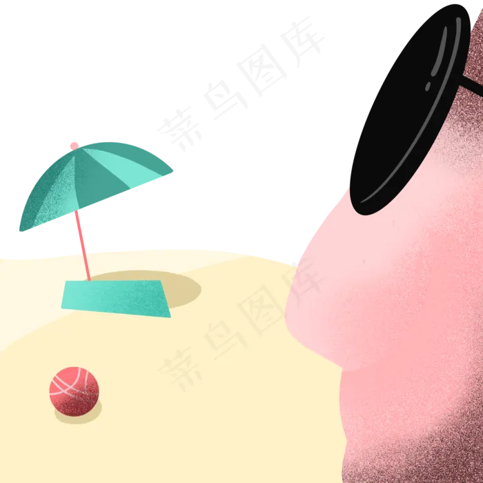 简约夏日海滩男人墨镜父亲节(2048X2048(DPI:132))psd模版下载