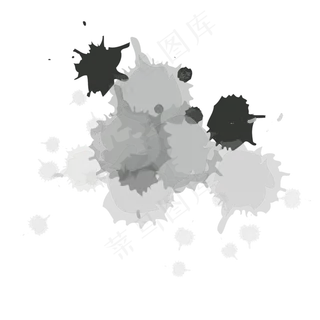 水彩墨迹矢量图可商用元素