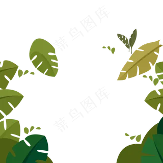 卡通植物边框下载