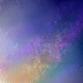 彩色银河浪漫星空七夕夜景,免抠元素