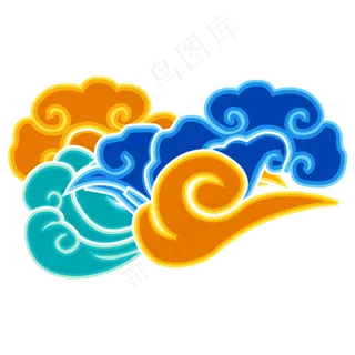 中国风七彩祥云