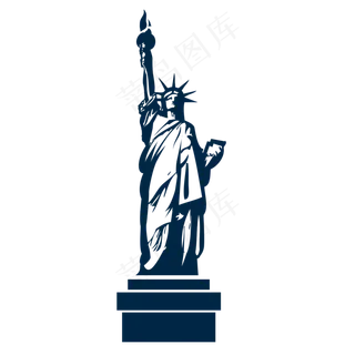 东京自由女神雕像建筑旅游景点剪,免抠元素