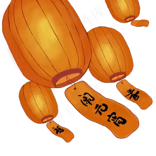 一个漂亮的花灯免抠图