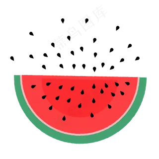 清新扁平西瓜图标