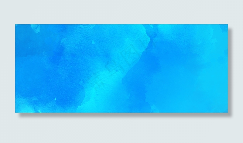 清新简约水彩底纹蓝色背景