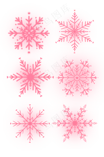 雪花装饰图案小雪花合集