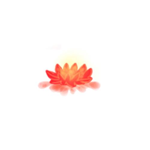 手绘荷花灯天灯许愿祈福节日免扣,免抠元素