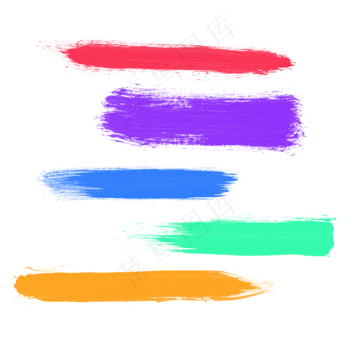 粉笔笔刷效果色彩清新