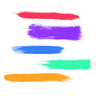 粉笔笔刷效果色彩清新