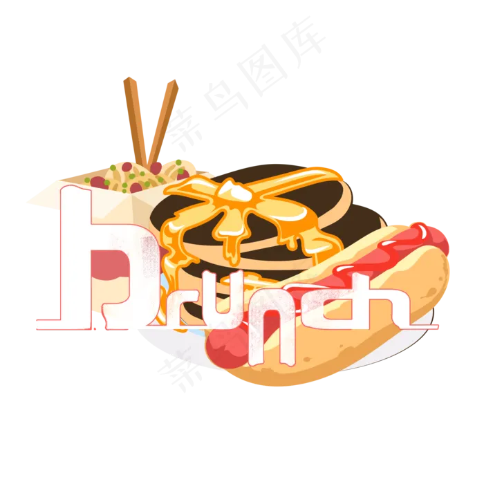 夏日饮品系列之brunch(2000X2000(DPI:150))psd模版下载