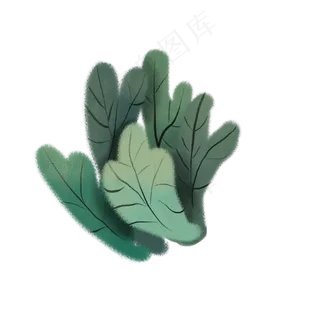 创意可爱的芭蕉树叶