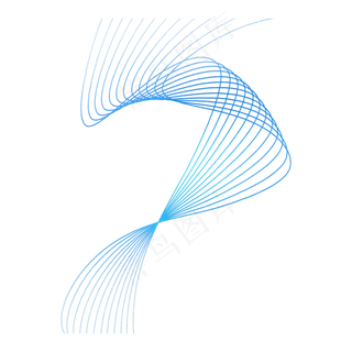 扭曲波浪线,免抠元素