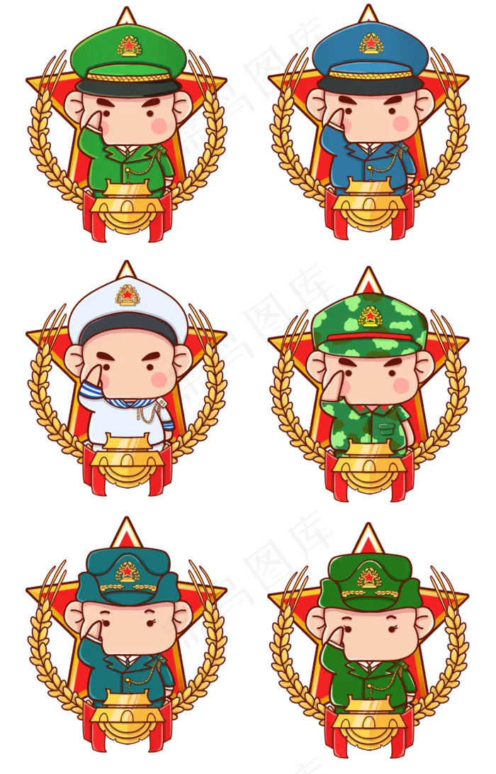 建军节军人解放军(2000X3118(DPI:150))psd模版下载