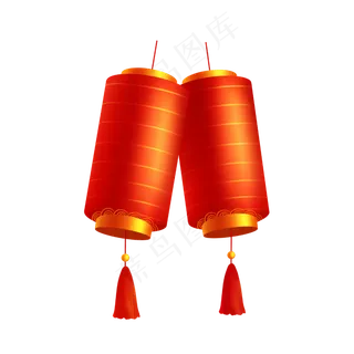 春节大红灯笼,免抠元素