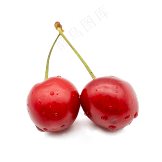 樱桃水珠车厘子水果实物拍摄