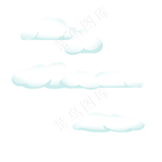 云朵白云卡通天空,免抠元素