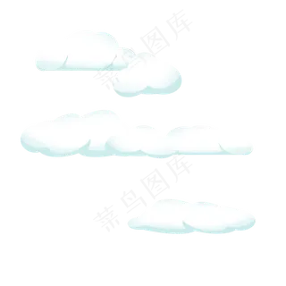 云朵白云卡通天空,免抠元素